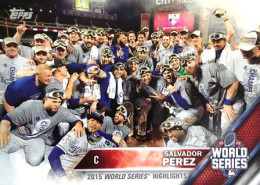 56 Salvador Perez - World Series Highlights - Carte Topps Baseball 2016 - Autres & Non Classés