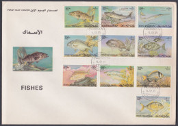 Bahrain 1985 FDC Fish, Fishes, Marine Life, First Day Cover - Bahrain (1965-...)