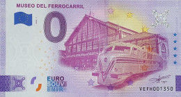 BILLETE 0 Euro Souvenir 0 € ESPAÑA: VEFH 2022-1 MUSEO DEL FERROCARRIL - Autres & Non Classés