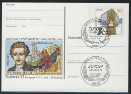 PSo 46 NAPOSTA Stuttgart Wilhelm Hauff 1997, ESSt Berlin Europa / CEPT 05.05.97 - Cartes Postales - Neuves