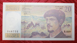 Billet 20 Francs Debussy 1993 – R.039-348751 – Pr SPL - 20 F 1980-1997 ''Debussy''