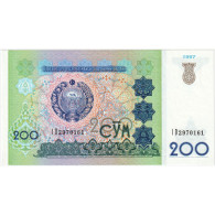 Billet, Uzbekistan, 200 Sum, 1997, Undated, KM:80, NEUF - Ouzbékistan