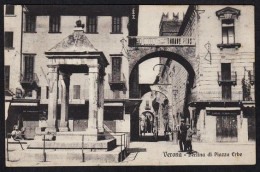 ITALIA VERONA BERLINA DI PIAZZA ERBE LICHTDRUCK GIULIANELLI 1911 - Verona