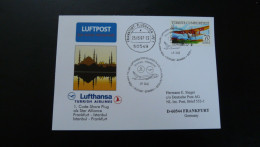 Premier Vol First Flight  Istanbul Turkey To Frankfurt Airbus A300 Turkish Airlines /Lufthansa 2007 - Covers & Documents