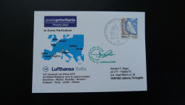 Premier Vol First Flight Milano To Lisbon Portugal Airbus A319 Lufthansa 2009 - 2001-10: Poststempel
