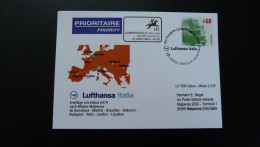 Premier Vol First Flight Lisbon Milano Airbus A319 Lufthansa 2009 - Covers & Documents