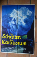 Original Film Poster Im Schatten Des Karakorum Rebitsch Expedition 60x85 Cm Mountaineering Himalaya Alpinisme - Posters