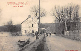 BONNIERES SUR SEINE Pendant Les Inondations De Janvier 1910 - Vue Sur Les Ponts - Très Bon état - Bonnieres Sur Seine