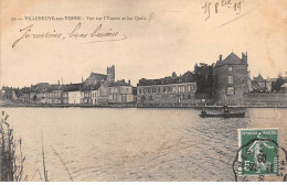 VILLENEUVE SUR YONNE - Vue Sur L'Yonne Et Les Quais - Très Bon état - Villeneuve-sur-Yonne