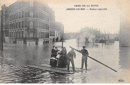 CHOISY LE ROI -  Crue De La Seine - Radeau Improvisé - Très Bon état - Choisy Le Roi