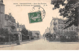 CHARENTON - Rue Des Ecoles Prise De L'Avenue De Gravelle - Très Bon état - Charenton Le Pont