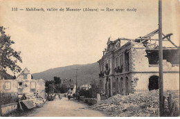 MURBACH - MUHLBACH - Vallée De Munster - Rue Avec Ecole Détruite - Très Bon état - Murbach