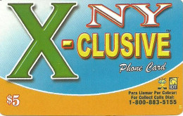 USA: Prepaid IDT - X-clusive NY - Autres & Non Classés