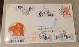 China 2007 Olympic Games 2008 Beijing 1998 Postal Union Congress Cover - Used Stamps