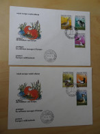 Ungarn Michel 3451-56 B Geschnitten FDC Vögel (7012) - FDC