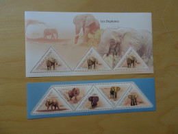 Guinea Michel 8686/90 + Bl. 1999 Elefanten Postfrisch (14126) - Elefantes