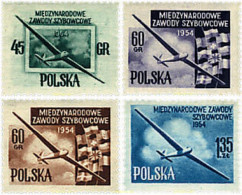 61550 MNH POLONIA 1954 CAMPEONATO DEL MUNDO DE VUELO A VELA - Neufs