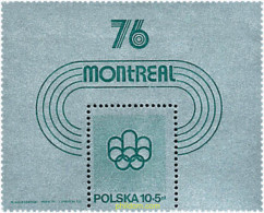 61670 MNH POLONIA 1975 21 JUEGOS OLIMPICOS VERANO MONTREAL 1976 - Neufs