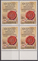 1969 , Mi 1303 ** (3) -  4er Block Postfrisch - Kongreß Des Internationalen Gemeindeverbandes , Wien - Neufs