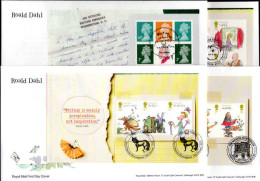 2012 Roald Dahl's Children's Stories Prestige Bookletfirst Day Cover Set. - 2011-2020 Ediciones Decimales