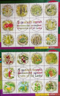 Sri Lanka 2023, Vegetables And Fruits Of Sri Lanka, Two MNH Unusual S/S - Sri Lanka (Ceylan) (1948-...)