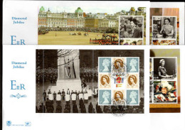 2012 Diamond Jubilee Prestige Booklet First Day Cover Set. - 2011-2020 Em. Décimales