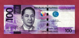 Philippines, 2019 H- 100 Piso. Prefix VA. Mayon Volcano & Manuel A. Roxas .BB- VF- TTB. - Filippijnen