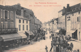 SAINT-GIRONS (Ariège) - Grande Rue Villefranche - Diligence, Cachet Hôpital Militaire Auxiliaire - Voyagé 1915 (2 Scans) - Saint Girons