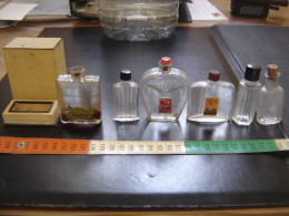 LOT Ancien Flacon Bouteille En Verre PARFUMERIE PARFUM Vintage Perfume - Flacons (vides)