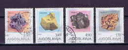Jugoslawien 1980: Michel 1849-1852 Minerale Gestempelt, Minerals Used - Gebruikt