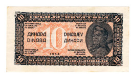 YUGOSLAVIA - 10 DINARA - P 50 (1944) - CIRC - SERIES PARTISANS - BANKNOTES - PAPER MONEY - CARTAMONETA - - Jugoslawien