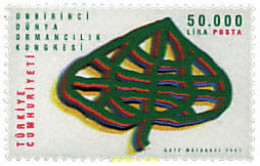 30905 MNH TURQUIA 1997 11 CONGRESO DE SILVICULTURA - ...-1858 Prefilatelia