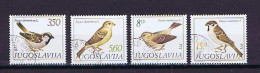 Jugoslawien 1982:  Michel 1925-1928 Vögel Gestempelt, Birds Used - Oblitérés