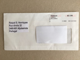 Portugal Aljubarrota Used Letter Circulated Cover Stamp Registered Letter Label Printed Sticker 2024 - Lettres & Documents