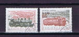 Jugoslawien 1983: Michel 1981-1982 Eisenbahn Gestempelt, Railway Used - Used Stamps