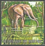 XW01-2312 Burundi Elephant Elefante Norsu Elefant Olifant MH * Neuf Fold Pli - Elefantes