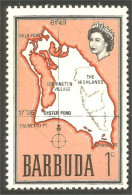 XW01-2936 Barbuda Carte Map Ile Island Insel Isola MNH ** Neuf SC - Iles