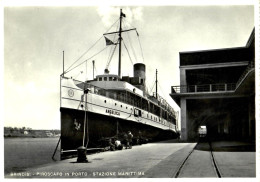 BRINDISI - PIROSCAFO  IN PORTO -1956 - Brindisi