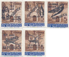 131250 MNH ESPAÑA. Barcelona 1936 5 ANIVERSARIO DE LA REPUBLICA - Barcelona