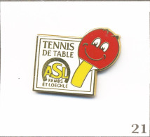 Pin's Sport - Tennis De Table / Club De Kembs Et Loechle (68). Est. 1+1. Zamac Fin. T1007-21 - Tennis Tavolo