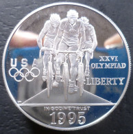 Stati Uniti D'America - 1 Dollaro 1995 P - XXVI Giochi Olimpici Estivi, Atlanta 1996 - Ciclismo - KM# 263 - Conmemorativas