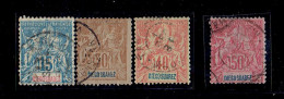 COLONIE FRANCAISE - DIEGO SUAREZ - N°43 - 46 - 47 - 48 - OB - Used Stamps