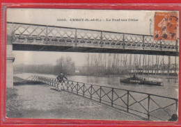 Carte Postale 95. Cergy  Le Pont Sur L'Oise  Très Beau Plan - Cergy Pontoise