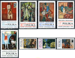 167191 MNH POLONIA 1970 DIA DEL SELLO. PINTURA CONTEMPORANEA - Ungebraucht