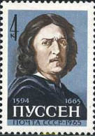 236726 MNH UNION SOVIETICA 1965 TERCER CENTENARIO DE LA MUERTE DEL PINTOR NICOLAS POUSSIN - ...-1857 Prefilatelia