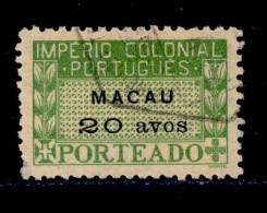 ! ! Macau - 1947 Postage Due 20 A - Af. P 40 - Used - Postage Due