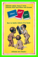 BLACK AMERICANA - ALBUMS MANY HAVE I SEENALBUMS RED AND BLUE AND GREEN BUT IN INDIA ALBUMS ARE BLACK ! - - Negro Americana