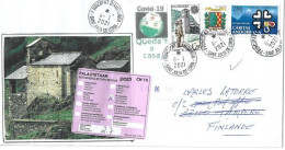 Letter To Tampere (Finland)  , From Andorra, During Epidemic Covid-19, Return To Sender, 2 Pictures - Lettres & Documents