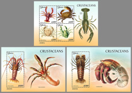 LIBERIA 2023 MNH Crustaceans Krebstiere M/S+2S/S – OFFICIAL ISSUE – DHQ2421 - Schalentiere