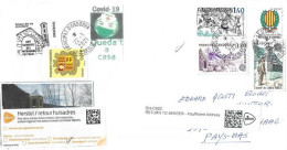 Letter To Den Haag . Netherlands,  From Andorra, During Epidemic Covid-19, Return To Sender, 2 Pictures - Brieven En Documenten